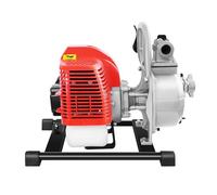 Portable Petrol Water Pump, High Pressure 2 Stroke Gasoline Transfer Pump, 1 Inch Self Priming, 43cc 1.7HP, 10m³/h Flow, 98ft Lift, for Farm Garden Pond Field, Heavy Duty Outdoor