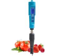 Portable pH and Temperature Meter - Digital Tester for Water, Soil, Milk, Cheese, and Lab Use - LCD Display with Automatic Calibration