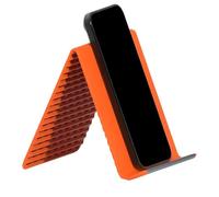 Portable Phone Base Support - Foldable Travel Gadgets for Filming with Non Slip Base | Silicone Material with Angle Function, Portable Support for Video Calls Gym Offices Table Grey