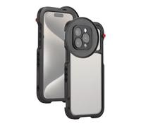 Portable Phone Cage Mobile Video Rig Handheld Smartphone Stabilizer with 3 Cold Shoe Mount 67mm Magnetic Adapter Ring for 15 Pro Max Recording