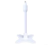 Portable Phone Holder Stand 185mm PVC ABS Aluminum Material(White)