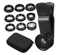 Portable Phone Lens Kit 2x Extender Black Alloy Tpu for Devices | Universal Compatibility, 2x Distance Extender, Compact Size for Daily Carry and Travel Use on Go