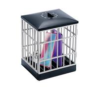 Portable Phone Lock-Up Jail Storage Organizer Mobile Device Box Office Classroom Desk Focus Concentration Secure Holder Gadget Control Technology Prevention