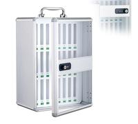 Portable Phone Locker with Combination Lock - Wall-Mounted Aluminum Storage for Classrooms & Factories 12/24/36/48/60 Slots Secure Phone nization (27x20x28cm)