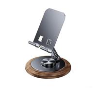 Portable Phone Stand with 360 Degree Rotation and Foldable Legs for Easy Storage and Transport Between Locations