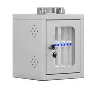 Portable Phone Storage Cabinet with 10 Slots Secure Classroom for Mobile Devices Ventilated Design Perfect for Schools and Offices Safe Phone Charging Solution