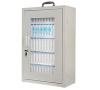 Portable Phone Storage Cabinet with Lock | Cell Phone Safe for 12-60 Devices | Perfect for Managing Students & Staff | Silver Color 60 Slots Design