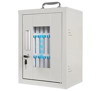 Portable Phone Storage Cabinet with Lock | Secure Cell Phone Safe for 12-60 Devices | Perfect for Student and Employee Management | Silver 60 Slots Design