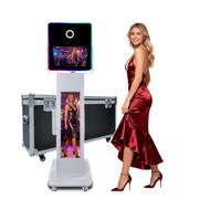 Portable Photo Booth with 15.6" Touch Screen, LCD Selfie Photo Booth for Wedding/Party/Corporate Events, DSLR Photobooth Machine with Flight Case (Photo Booth)