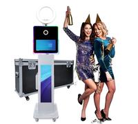 Portable Photo Booth with 15.6" Touch Screen, LCD Selfie Photo Booth for Wedding/Party/Corporate Events, DSLR Photobooth Machine with Fill Light (Photo Booth)