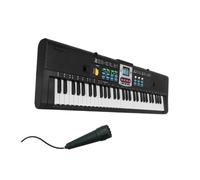 Portable Piano 61 Key Electronic Keyboard For Beginners | Includes Microphone Function