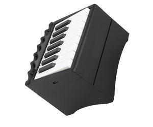 Portable Piano Calendar with Weekly Music Lessons, USB Rechargeable Speaker, Volume Control, Music Sheets, Black, 13x9x8.7cm