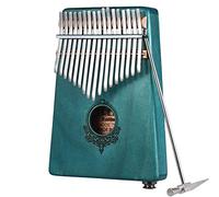 Portable Piano Thumb Piano, 17-Key Portable Thumb Piano Mahogany Built-In Pickup With 6.35Mm Speaker Interface With Carry Bag Musical Gift (Color : Bluish Green) (Color : Grün)