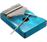 Portable Piano Thumb Piano,17 Keys, 17 Keys Elk Thumb Piano With Hammer Portable Musical Instrument Dreamy Elk Blue Color (Color : Blu)