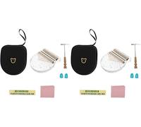 Portable Piano Thumb Piano, 2 pack Glass Thumb 17 Keys Thumb Piano o African os Piano 17 Key (Color : As Shownx2pcs, Size : 14.5X13X3CMx2pcs)