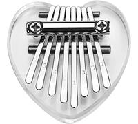 Portable Piano Thumb Piano, 8 Keys Thumb Piano Mini with Lanyard Musical Instrument for Adults Kids,musical thumb piano (Color : Transparent, Size : With lanyard) (Color : Transparent, Size : Withou