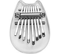 Portable Piano Thumb Piano, 8 Keys Thumb Piano Mini with Lanyard Musical Instrument for Adults Kids,musical thumb piano (Color : Transparent, Size : With lanyard) (Color : Transparent, Size : With l