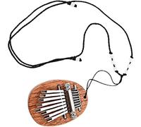 Portable Piano Thumb Piano,8Keys Mini Thumb Piano Kids o Musical Instrument for Kids Adult Beginners (Color : Brown)