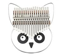 Portable Piano Thumb Piano, o, 17-Key Transparent Acrylic Thumb Piano o with Carry Bag Musical Note Stickers Tuning Hammer Cleaning Cloth 2pcs Finger Guards Music Book (Size : Type 2) (Color : Transp