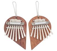 Portable Piano Thumb Piano, o, 2pcs Thumb Piano o mini thumb piano kids thumb piano Set with Lanyard (Color : As Shown)