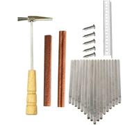 Portable Piano Thumb Piano,Thumb Piano Keys Set Kit DIY Thumb Piano 17 Keys Bridge Saddle Hardware Finger Thumb Piano Repairing Parts for DIY Thumb Piano (Color : Assorted Color)