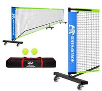 Portable Pickleball Net with Wheels, 22FT Regulation Size Pickle Ball Net with Pickleballs, Carry Bag for Home, Driveway, Backyard, Indoor or Outdoor