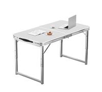 Portable Picnic Table - Adjustable Height Heavy Duty Trestle with Carry Handle for Indoor Outdoor Kitchen Catering Buffet Garden Camping Accessories