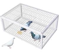 Portable Pigeon Cage - One-Way Entry Metal Control Trap for Easy Bird Management, Quick Assembly, Ideal for Wildlife Control and Urban Bird Solutions