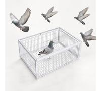 Portable Pigeon Trap Cage, Chicken and Bird Trap Cages,Escape-Proof Design, Portable & Easy Assembly, Rust-Resistant Iron Poultry Cage for Pigeons & Birds,One-Way Entry Door for Pigeons and Birds