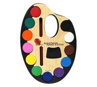 Portable Pigments - Illustration Palette for Creativity | Professional Collection with Integrated Blending Wells & High-Transparency Tones for Outdoors, School, Studio and Hobby