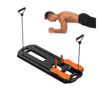 Portable Pilates Reformer - Multifunctional Sliding Fitness , Gym Exercise Machine | Compact Foldable Strength Equipment Exercise, Adjustable Pilates Slide Board for Office Use
