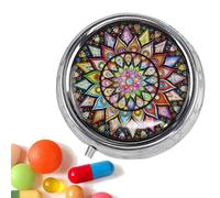 Portable Pill Box, 3 Compartments Compact Pill Box, Ideal for Business Travel, School, University, Hotel, Hiking and Car Travel