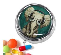 Portable Pill Box - 3 Compartments Portable Pill Container,Supplement Container for Gym Business Travel Hotel School Weekend Getaways Outdoor Car Commutes Long Road Trips