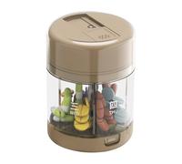 Portable Pill Box, Daily Pill Box, 7 Compartments, Compact Storage with Pill Divider and Supplementary Bottle for Outdoor Camping, Handbag, Jacket Pocket