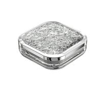Portable Pill Box, Drug Portion, Sealed Seal, Moisture-Proof Drug Storage (4 grids-Transparent Gray)