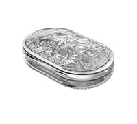 Portable Pill Box, Drug Portion, Sealed Seal, Moisture-Proof Drug Storage (6 grids-Transparent Gray)