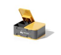 Portable Pill Box, Medicine Packaging, Seven Days a Week, Divided Pills, Jewelry Storage, Sealing (Yellow)