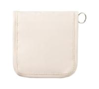 Portable Pill Box: mini gabardine medication bag 13x12x2cm, compact foldable travel case for prescription tablets, silver ion fabric organizer,