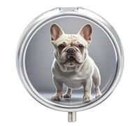 Portable Pill Box Pill Case French Bulldog Travel Pill Box Small Pill Case Daily Pill Container Pill Organizer Pocket Medicine Box Cute Pill Case