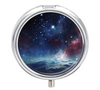 Portable Pill Box Pill Case Night Sky Outer Space Travel Pill Box Small Pill Case Daily Pill Container Pill Organizer Pocket Medicine Box Cute Pill Case