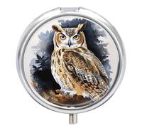 Portable Pill Box Pill Case Owl Travel Pill Box Small Pill Case Daily Pill Container Pill Organizer Pocket Medicine Box Cute Pill Case