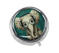 Portable Pill Box, Portable with Multiple Compartments for Storing Pills | Fish Oil Holder for Travel Road Car Hotel Gym