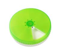 Portable Pill Box - Round, 7 Section Rotary, Waterproof Medicine, Weekly Pill for Travel, Bags or Purse, Outdoor Adventures, Camping, Hiking, Daily Supplement Food