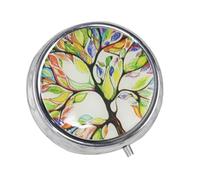 Portable Pill Box - Three Compartments Daily Pill Box - Compact Medicine Storage Box for Outdoor and Camping