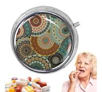 Portable Pill Box, Three Compartments, Travel Pill , Compact Medicine Storage, Pocket-Friendly
