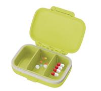 Portable Pill Box - Travel Pill Organiser, Daily Pill Organiser - Portable Travel Pill Box - Pill Box and Organiser with 3 Compartments, Daily Pill Box Organiser, Three Times a Day Moisture