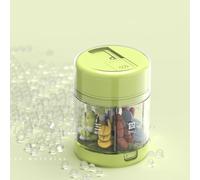 Portable Pill Box: Travel Pill Organizer, Medicine Holder with 7 Compartments, Compact Supplement Case with Built-in Cutter | Practical Storage Container