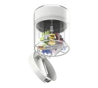 Portable Pill Box - Travel Suitable Medicine Box | 7-Compartment Pill Container with Pill Divider for Fish Oil & Medicines - Practical Organiser for Handbag, Camping, Family & Friends