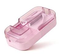 Portable Pill Cutter for Precise Splitting - Tablet Cutter for Small Tablets and Large Pills, Multifunction Pill Splitter with Blade and Storage Compartment for Travel & Daily Use, Pink