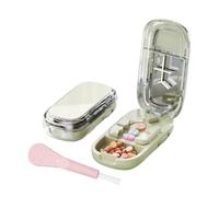 Portable Pill Cutter Splitter for Small and Tiny Pills,Adjustable Pill Splitter with Centering Device for Cutting Multiple Pills,Precision Alignment,Easy to Use with Sharp Safe Blade(Green)